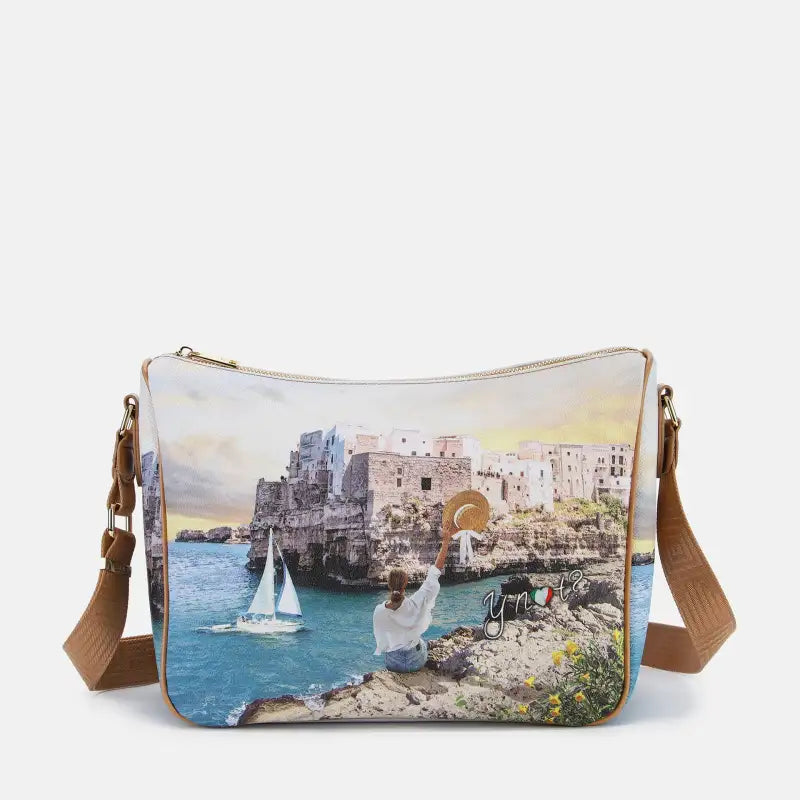 Borsa Sacca Yes Bag Stampa Polignano Coast Taglia Unica