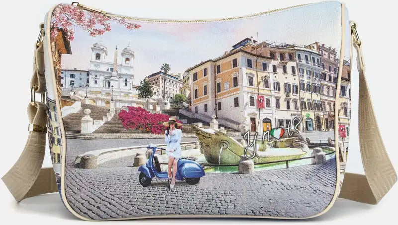 Borsa Sacca Yes Bag Stampa Vacanza Romane Taglia Unica