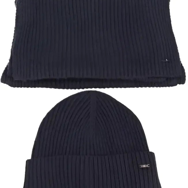 Cuffia+sciarp Blu Taglia Unica