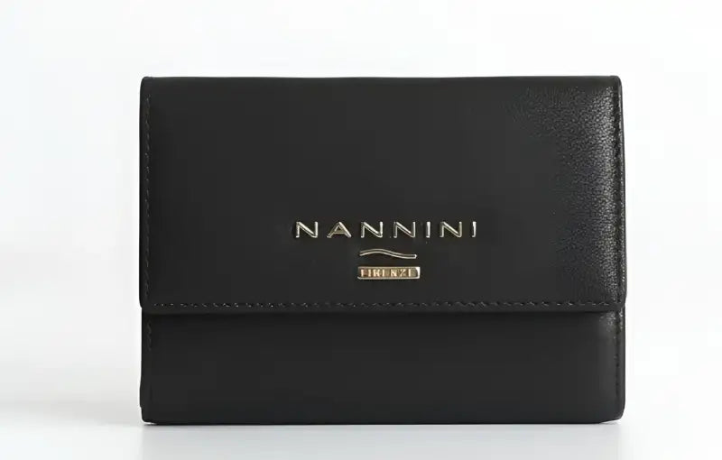 Portafoglio Donna Nannini Nero Elegante In Pelle – Grace Srl
