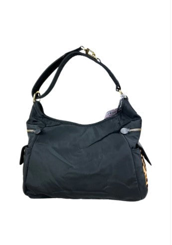Sacca Aliza Donna Nannini 18360a Nero/Leopardato - Nero / Taglia Unica - borse a sacco