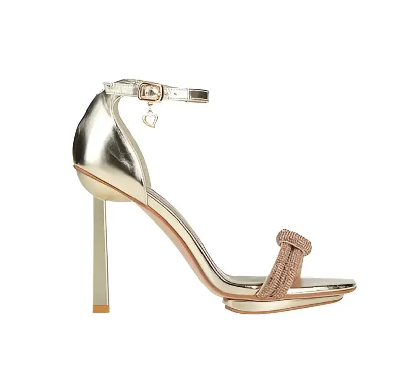 Calzature Braccialini Braccialini Tua Sandali Sandali Tacco Oro