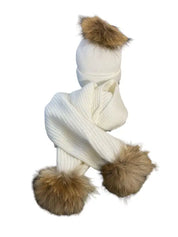 Sciarpa Mixed Cashmire Bianco Taglia Unica