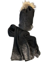 Sciarpa Mixed Cashmire Nero Taglia Unica