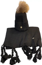 Sciarpa Mixed Cashmire Nero Taglia Unica