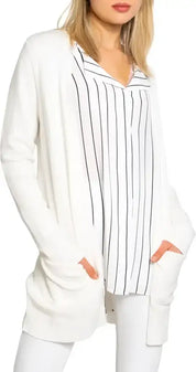 Vila Clothes Cardigan Donna white
