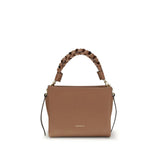 Beige Calf Leather Bos Taurus Handbag