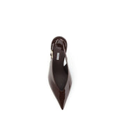 Brown Calf Leather Bos Taurus High Heel Pumps