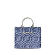 Blue Nylon Shoulder Bag