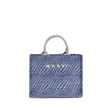 Blue Nylon Shoulder Bag