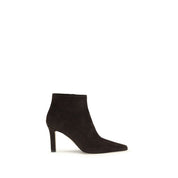 Brown Lamb Leather Ankle Boots