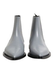 Light Gray Chelsea Short Ankle Boots Shoes