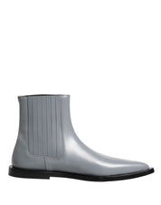 Light Gray Chelsea Short Ankle Boots Shoes