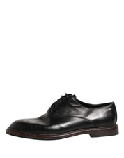 Dolce & Gabbana Black Calfskin Leather Oxford Dress Shoes Dolce & Gabbana