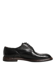 Dolce & Gabbana Black Calfskin Leather Oxford Dress Shoes Dolce & Gabbana