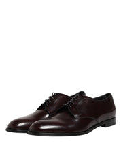 Black Lace Up Leather Dress Derby Men Shoes