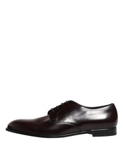 Black Lace Up Leather Dress Derby Men Shoes