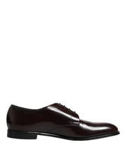 Black Lace Up Leather Dress Derby Men Shoes