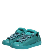Teal Portofino Men Low Top Sneakers Shoes