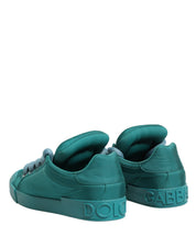 Teal Portofino Men Low Top Sneakers Shoes