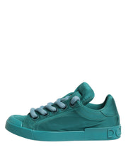 Teal Portofino Men Low Top Sneakers Shoes
