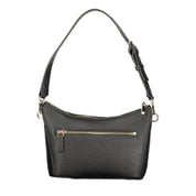 Black Polyurethane Women Handbag