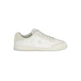 White Polyester Men's Sneaker