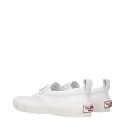 White Leather Slip-On Loafers
