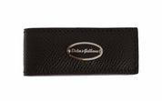 Brown Leather Magnet Mens Money Bar Clasp Money Cash Clip