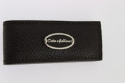 Brown Leather Magnet Mens Money Bar Clasp Money Cash Clip