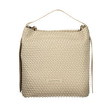 Beige Polyurethane Women's Bag
