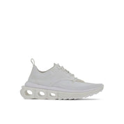 Salvatore Ferragamo White Nylon Athletic Sneakers