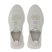 Salvatore Ferragamo White Nylon Athletic Sneakers