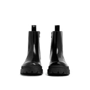 Black Calfskin Chelsea Boots