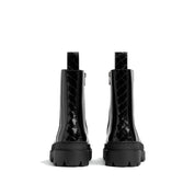 Black Calfskin Chelsea Boots