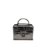 Black Calf Leather Bos Taurus Handbag