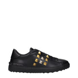 Black Leather Sneakers