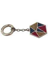 Blue Metal Keychain
