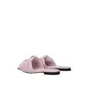 Multicolor Calfskin Flat Sandals