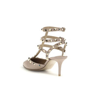 Valentino Garavani Gray Calf Leather Bos Taurus Pumps