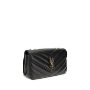 Saint Laurent Black Lamb Ovis Aries Aries Shoulder Bag