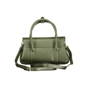 Green Polyurethane Women's Bag