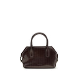 Brown Polyethylene Shoulder Bag