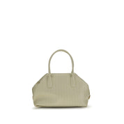 Beige Polyethylene Shoulder Bag
