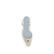 Valentino Garavani Beige Goatskin Ballet Flats