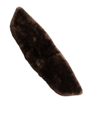 Brown Fur Shoulder Collar Neck Wrap 60cm x 14cm Scarf