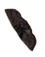 Brown Fur Shoulder Collar Neck Wrap 60cm x 14cm Scarf