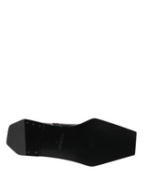 Black Leather Zip Closure Ankle Boots Shoes