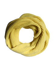 Yellow Cotton Knitted Neck Foulard 270cm x 31cm  Men Scarf