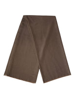 Brown Polyester Neck Warmer Shawl 185cm x 165cm  Men Scarf
